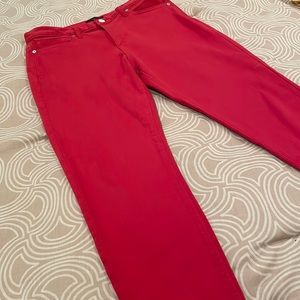 Banana Republic pants, dark rust, mid-rise, skinny, 29